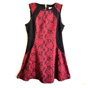 EUC Michael Kors Red Snake Skin dress size M